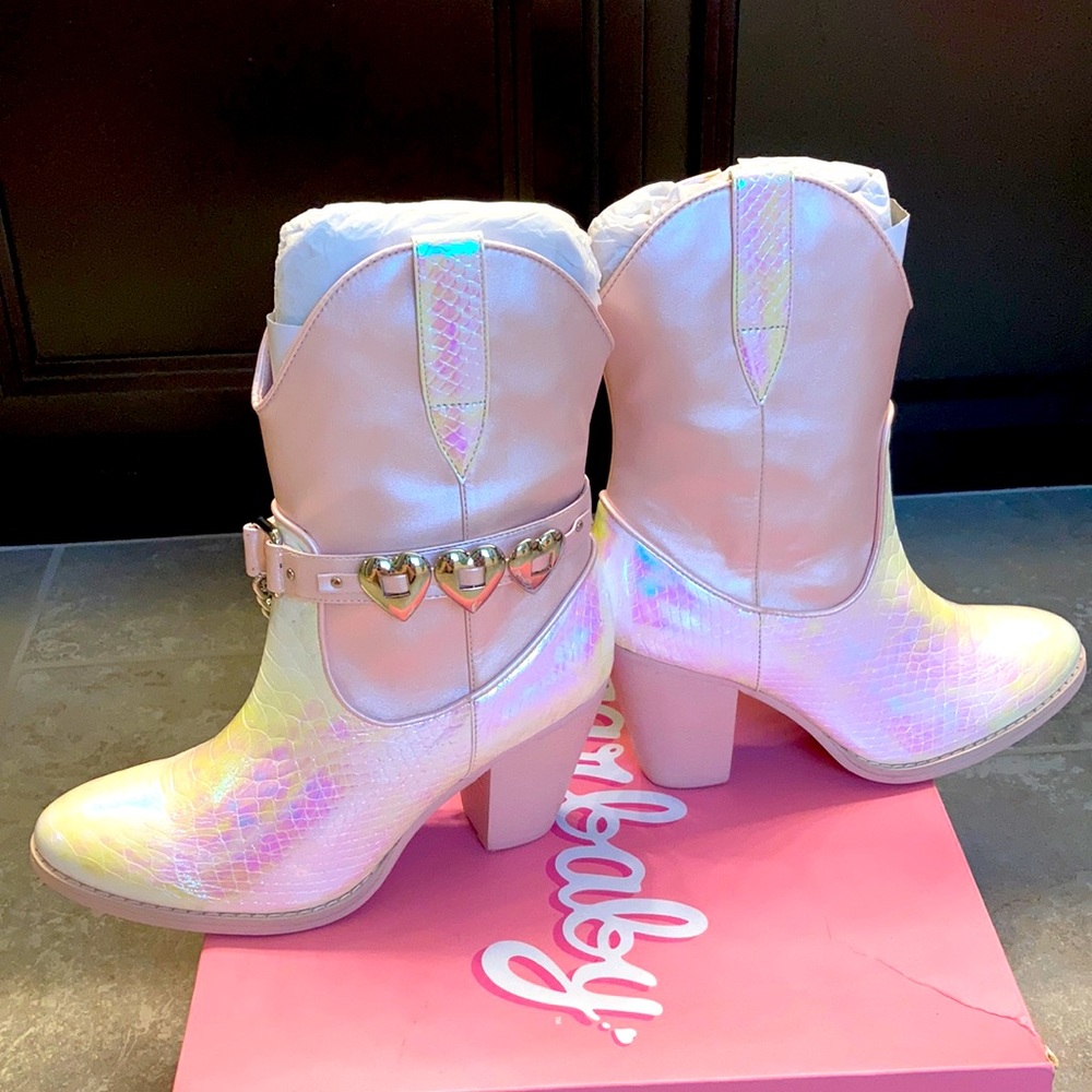 Dollskill Mirage Iridescent Cowboy Boots